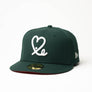 Limited Forest Green / Red Watermelon Mexico Flag 1LoveIE New Era 59FIFTY Fitted Cap