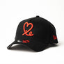 New Era 9Forty A Frame 1LoveIE Snapback ( Black /Scarlett Red Corduroy )