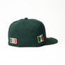 Limited Forest Green / Red Watermelon Mexico Flag 1LoveIE New Era 59FIFTY Fitted Cap