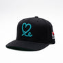 1LoveIE Snapback (Black/Teal)