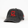 1LoveIE Signature Dad Hat (Black Denim / Red)