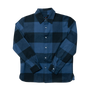 1LoveIE Mens Basic Cut & Sew Flannel (Navy & Blueberry)