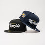 Limited Night Shift Navy / White Gold 1LoveIE Riverside Script New Era 59FIFTY Fitted Cap