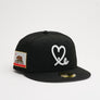Limited Black / White California State Flag 1LoveIE New Era 59FIFTY Fitted Cap