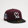 Limited Maroon / Black 1LoveIE New Era 59FIFTY Fitted Cap