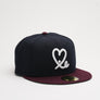 Limited Navy / Maroon 1LoveIE New Era 59FIFTY Fitted Cap