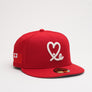 Limited Red / White Tonga Flag 1LoveIE New Era 59FIFTY Fitted Cap