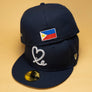 Limited Navy / White Filipino Flag 1LoveIE New Era 59FIFTY Fitted Cap