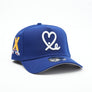 New Era 9Forty A Frame 1LoveIE 10 Year Anniversary Snapback (Dark Royal / White )
