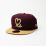 1LoveIE Burgundy / Gold New Era 59FIFTY Fitted Cap