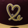 1LoveIE Burgundy / Gold New Era 59FIFTY Fitted Cap