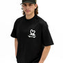 Skate Love Puff Print Shaka Shirt (Black / White)