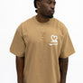 Skate Love Puff Print Shaka Shirt (Wheat/ White)