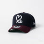 New Era 9Forty A Frame 1LoveIE Snapback ( Navy / Maroon )