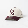 New Era 9Forty A Frame 1LoveIE Snapback (Chrome Corduroy / Maroon)