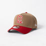 New Era 9Forty A Frame 1LoveIE Snapback (Khaki / Scarlett)