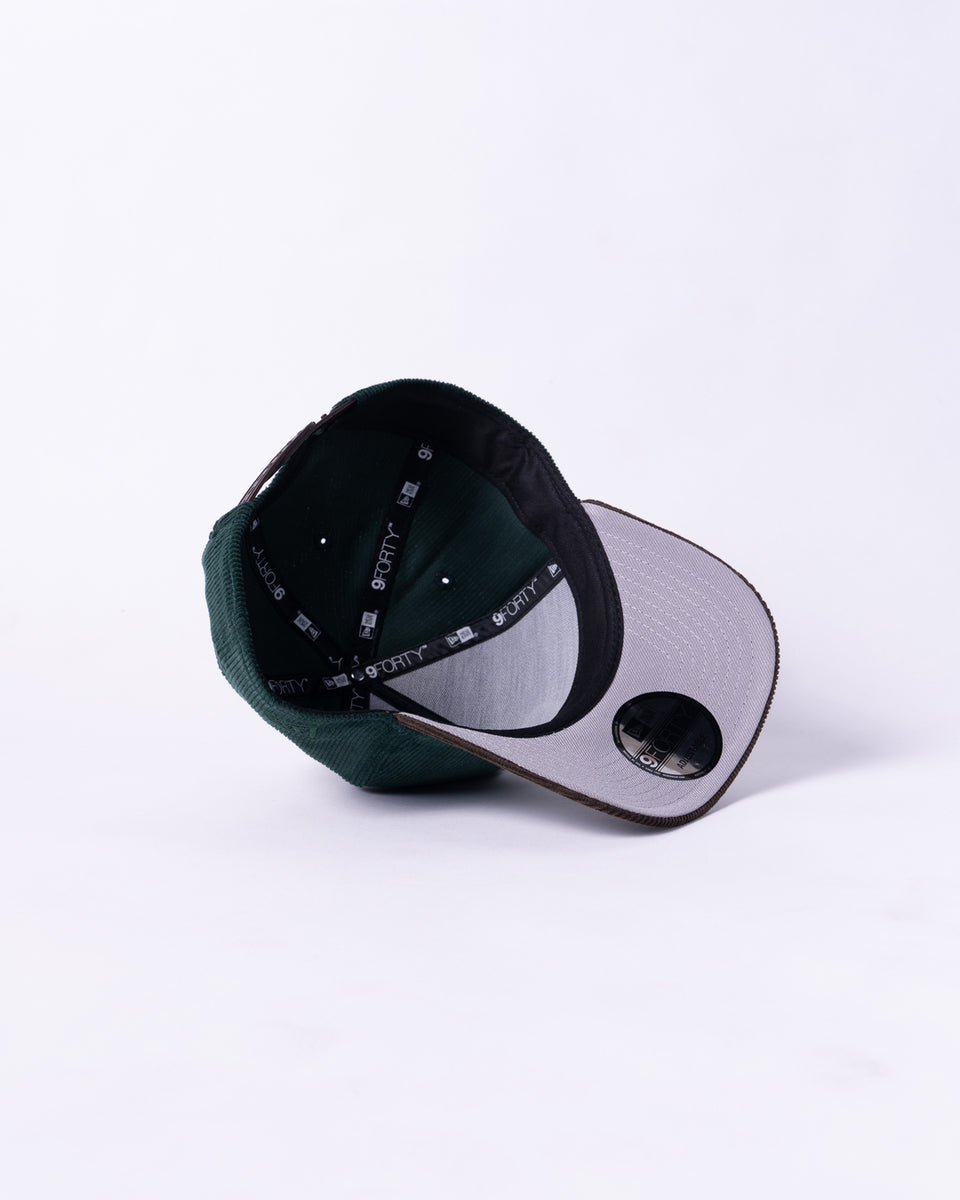 New Era 9Forty A Frame 1LoveIE Snapback (Walnut / Forest Green Corduro