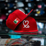 Limited Red / White Mexico Flag 1LoveIE New Era 59FIFTY Fitted Cap