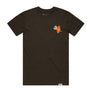 Positivity Is Key T-Shirt Brown