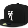 New Era Dodgers 59Fifty Upside LA Fitted Cap 60th Anniversary ( Black / White)