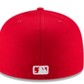 New Era Dodgers 59Fifty Upsidie LA Fitted Cap ( Red / White)