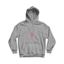 Men's Athletic Grey & Red Pullover Hoodie
