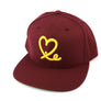 1LoveIE Snapback ( Burgundy /Gold)
