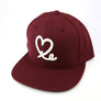 1LoveIE Snapback ( Burgundy / White)