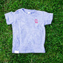 Kid's Heather Grey and Red Tri Blend T-shirt