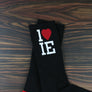 1LoveIE Crew Socks Black (Single)