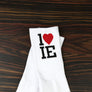 1LoveIE Crew Socks White (Single)