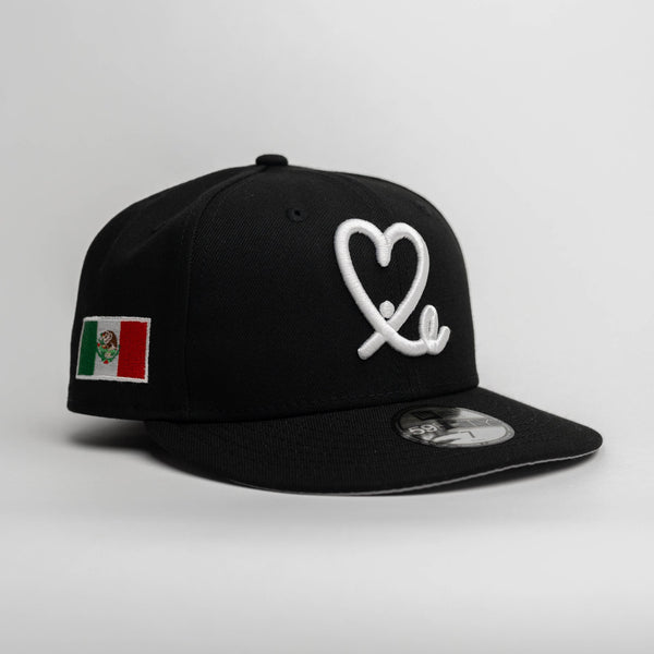 Limited Black / White Mexico Flag 1LoveIE New Era 59FIFTY Fitted Cap