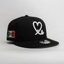 Limited Black / White Mexico Flag 1LoveIE New Era 59FIFTY Fitted Cap