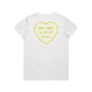 Women's One Love In Everything Tshirt White/ Yellow
