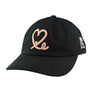 1LoveIE Signature Dad Hat (Black / Pink Rose )