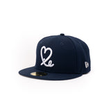 Limited Navy Blue & White 10 Year Anniversary  1LoveIE New Era 59FIFTY Fitted Cap
