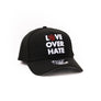 New Era 9Forty A Frame 1LoveIE Love Over Hate Snapback ( Black/ White)
