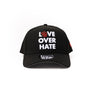 New Era 9Forty A Frame 1LoveIE Love Over Hate Snapback ( Black/ White)