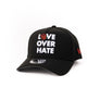 New Era 9Forty A Frame 1LoveIE Love Over Hate Snapback ( Black/ White)