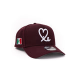 Maroon & White Mexico Edition New Era 1LoveIE 9Forty Snapback