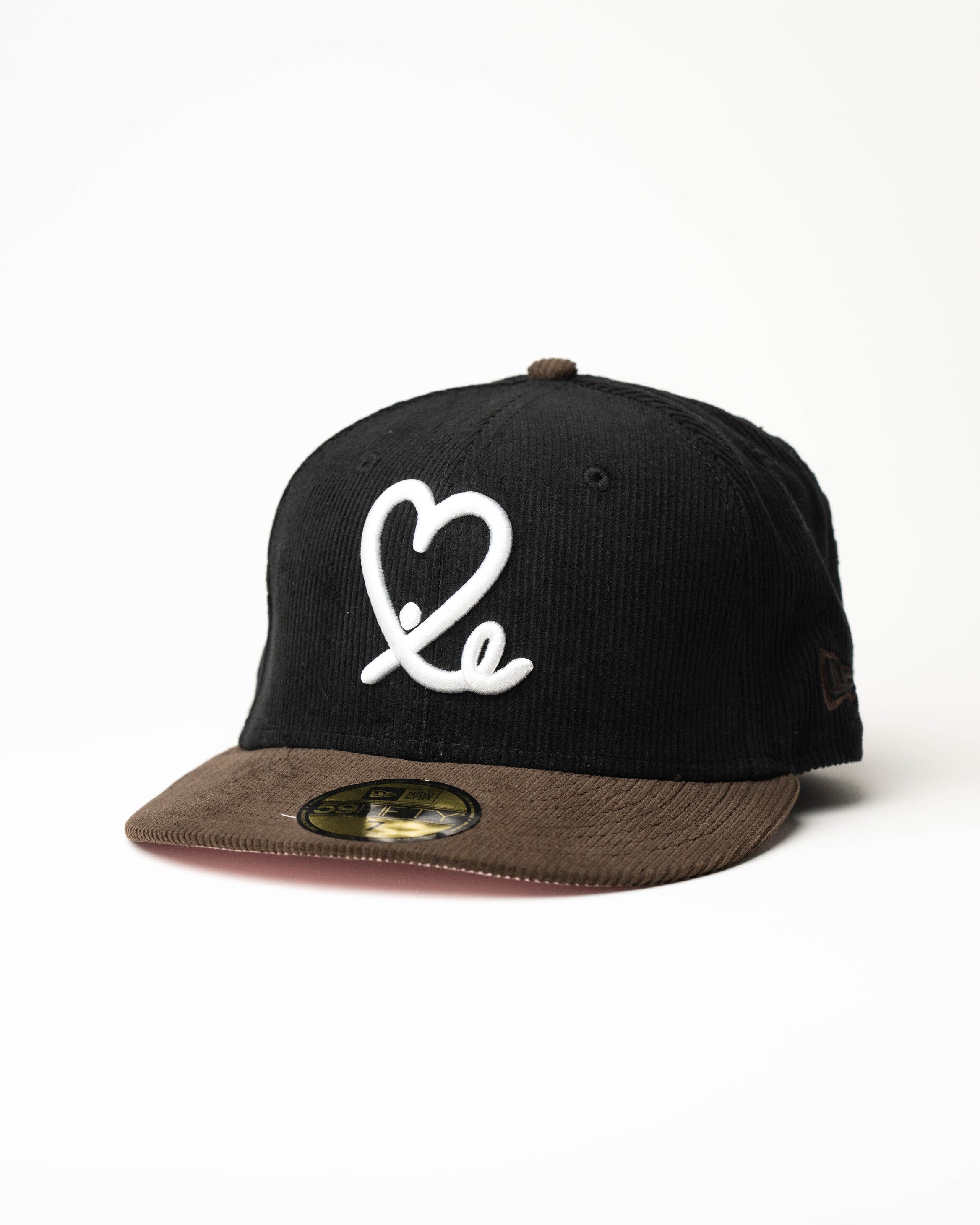 1LoveIE Chocolate / Walnut / Pink Corduroy New Era 59FIFTY Fitted Cap