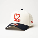 New Era 9Forty A Frame 1LoveIE Snapback (Chrome/ Navy Red Corduroy )