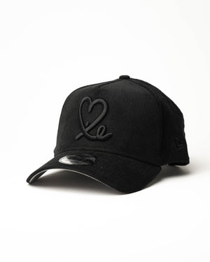 New Era 9Forty A Frame 1LoveIE Snapback ( Black / Black Corduroy )