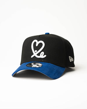 New Era 9Forty A Frame 1LoveIE Snapback (Black/ Royal Blue Corduroy )