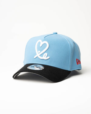 New Era 9Forty A Frame 1LoveIE Snapback (Sky Blue / Black Corduroy)