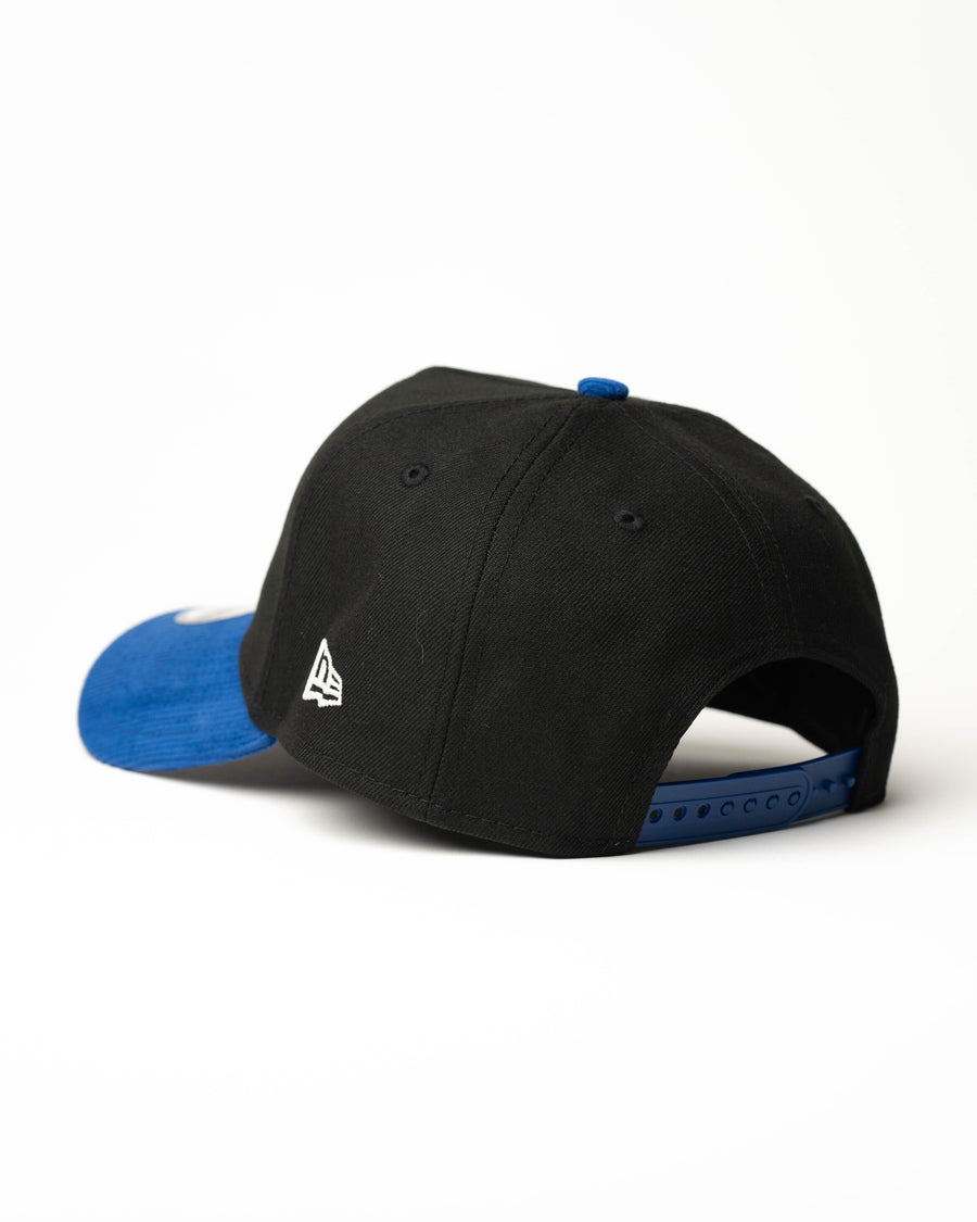 New Era 9Forty A Frame 1LoveIE Snapback (Black/ Royal Blue Corduroy )