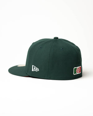 Limited Forest Green / Red Watermelon  Mexico Flag 1LoveIE New Era 59FIFTY Fitted Cap