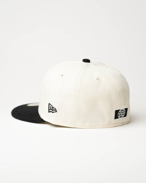 Limited White & Black Corduroy 1LoveIE New Era 59FIFTY Fitted Cap