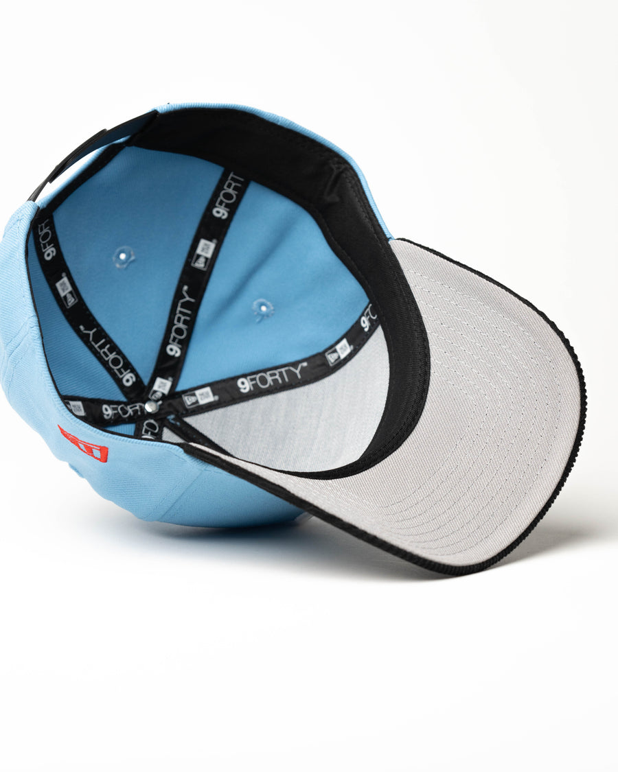 New Era 9Forty A Frame 1LoveIE Snapback (Sky Blue / Black Corduroy )