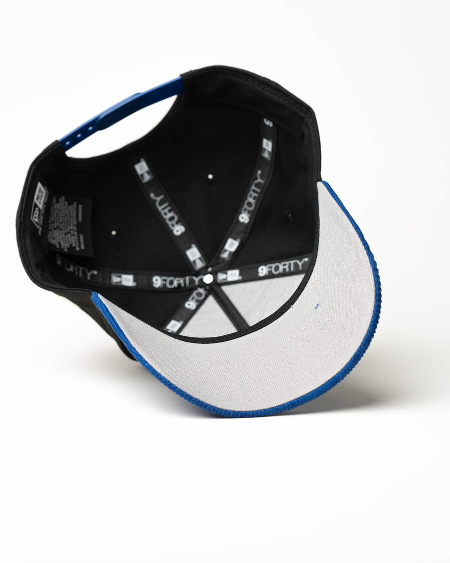 New Era 9Forty A Frame 1LoveIE Snapback (Black/ Royal Blue Corduroy )